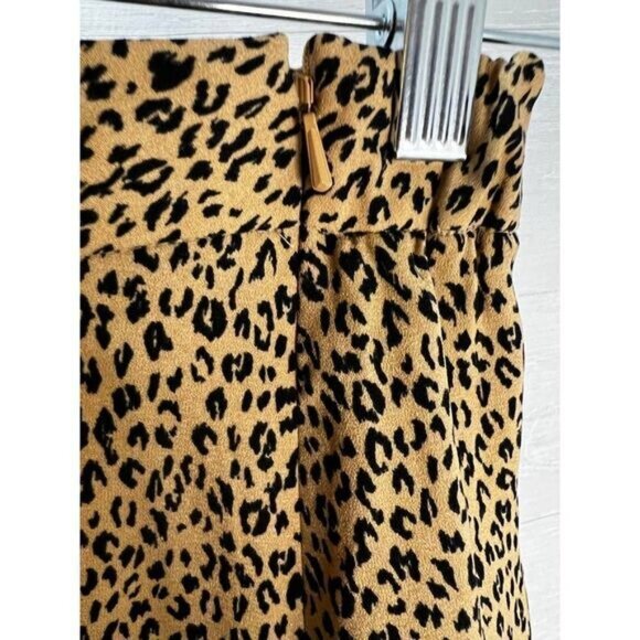 Leopard Print Mini Skirt With Side Zipper By‎ BP. Size S - Picture 5 of 6